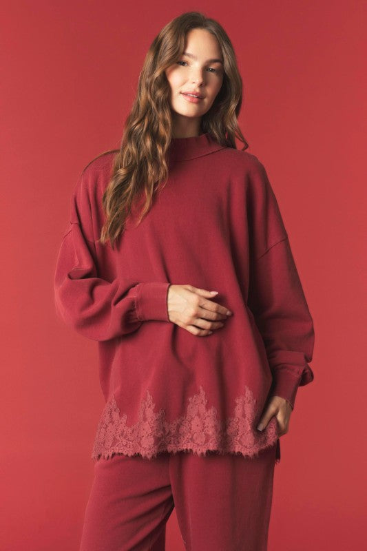 Rory Lace Crewneck