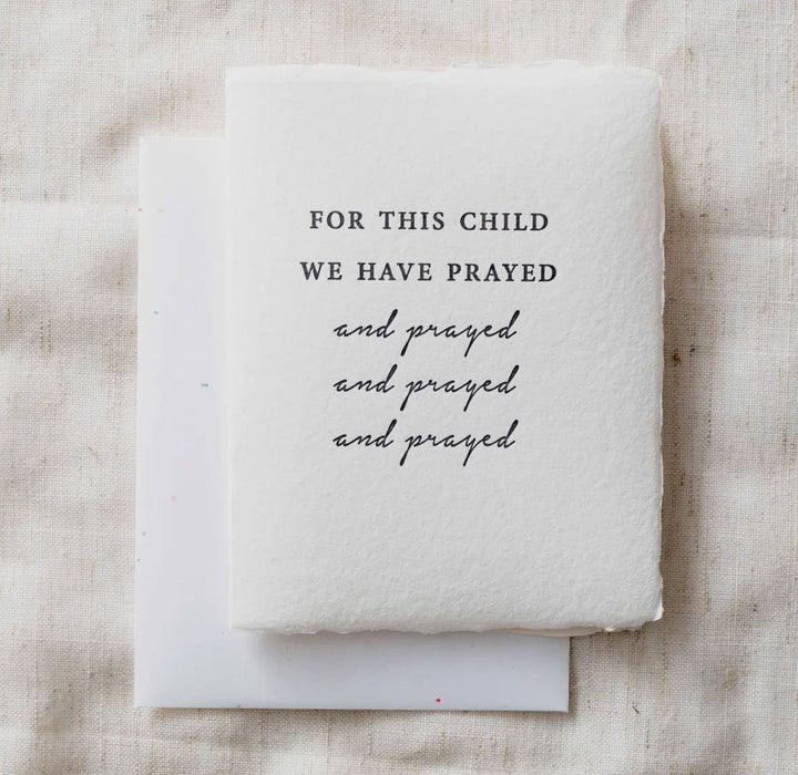 For This Child We Have Prayed