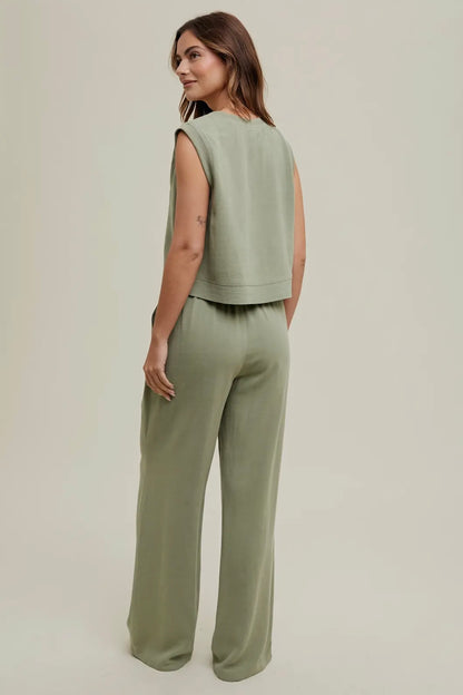 Cleo Linen Top and Pants Set