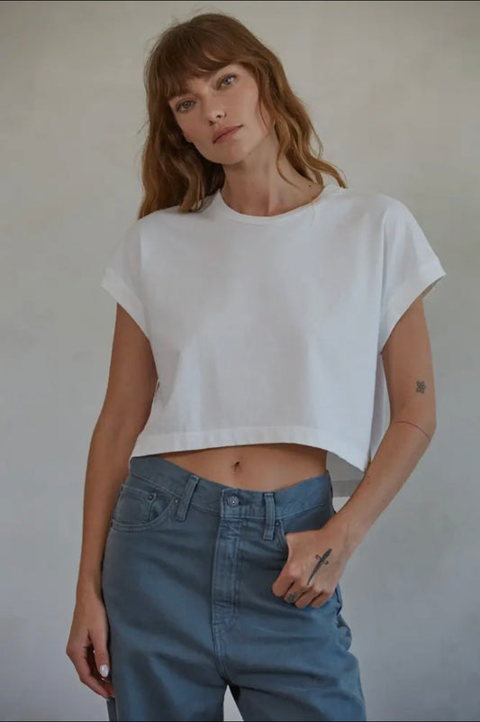 White Crop Top