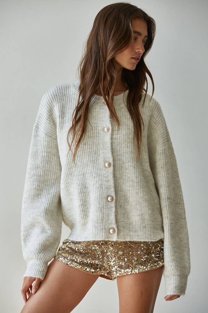Pearl Button Cardigan