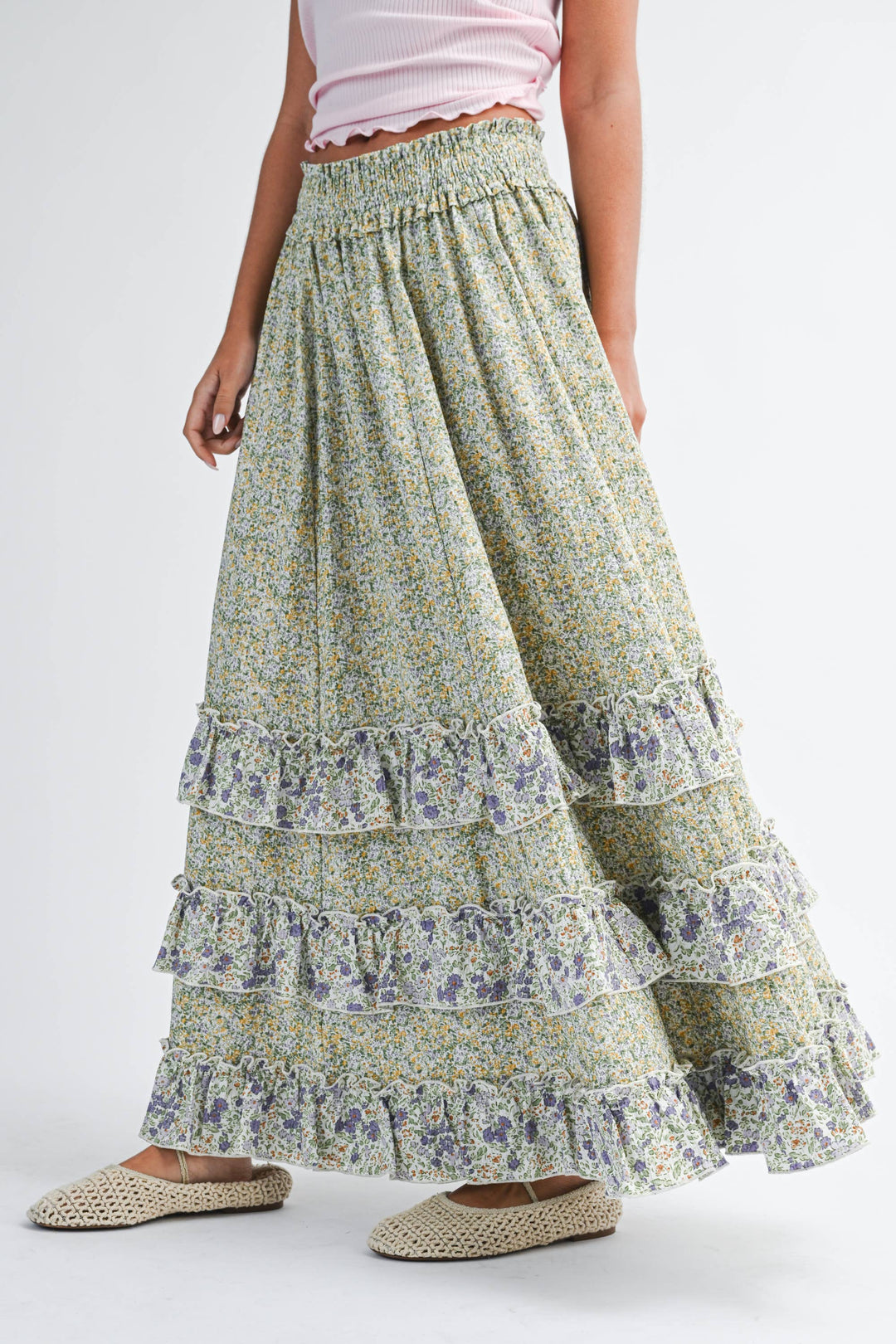 Kenz Floral Skirt - Baycreek & Co