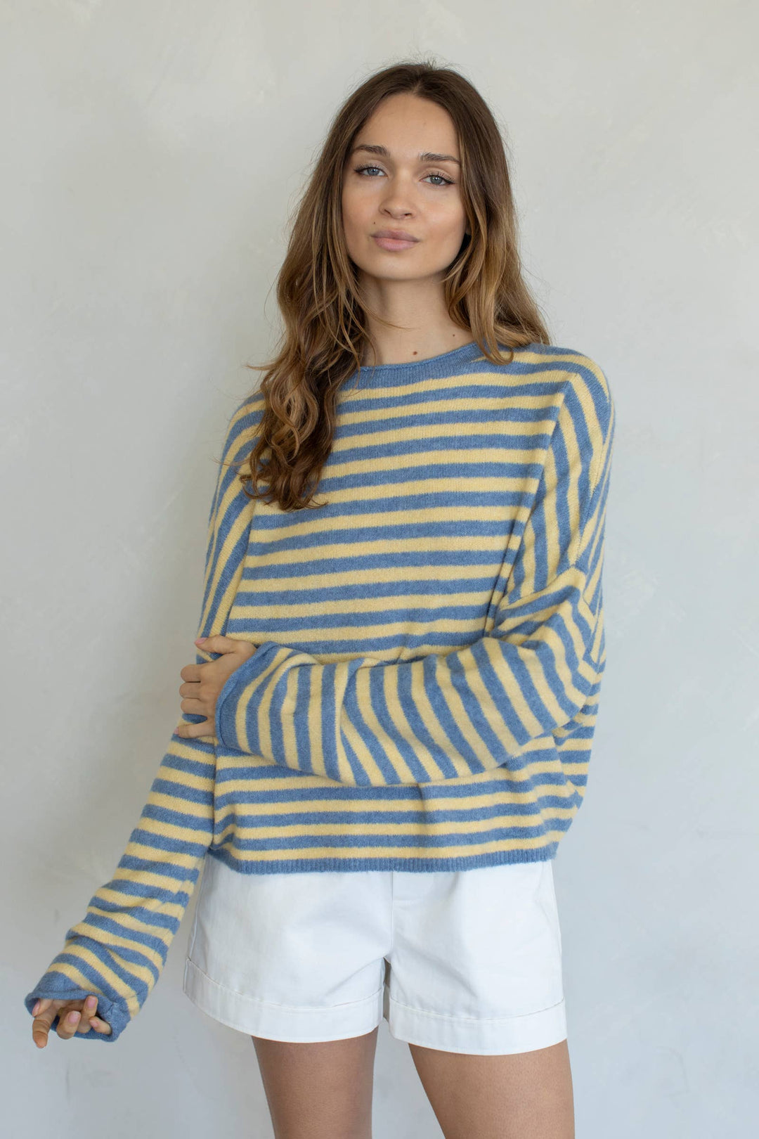 Piper Pullover Sweater - Striped - Baycreek & Co