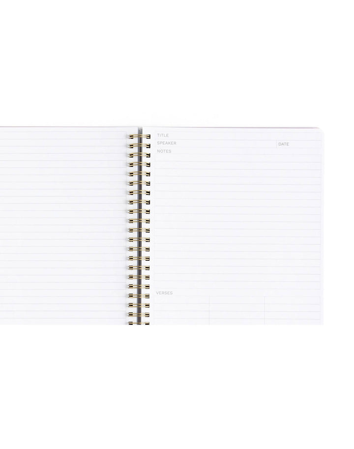 Lilac Church Notes Notebook