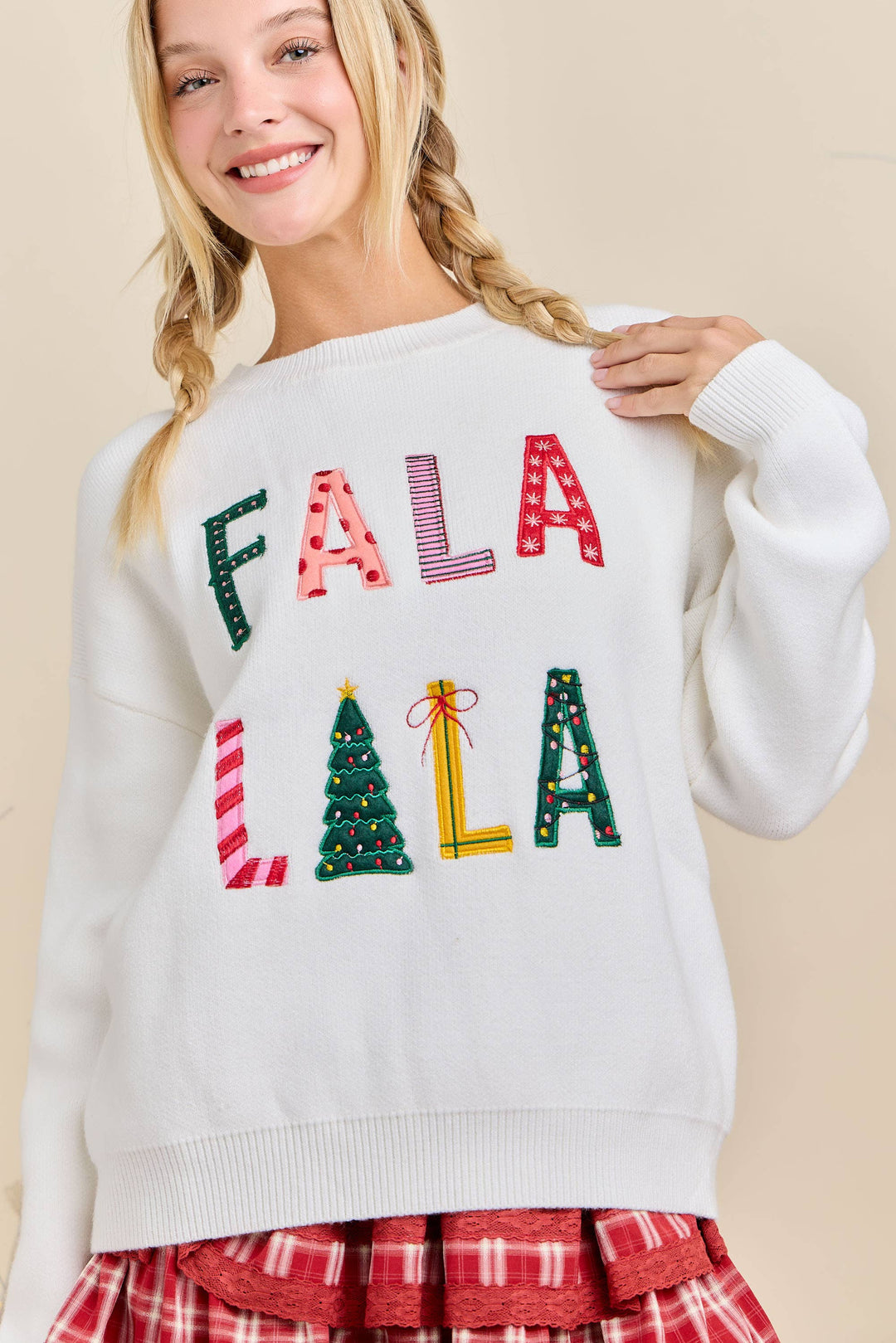 FALA LALA Christmas Knit Sweater