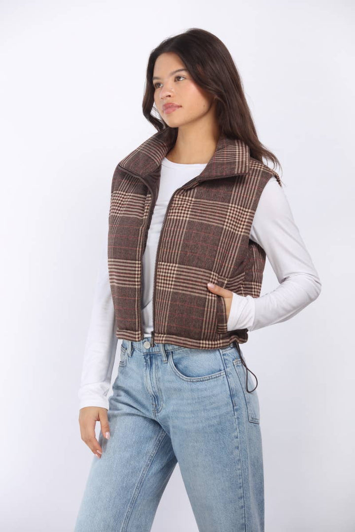 Plaid Lovers Vest - Baycreek & Co
