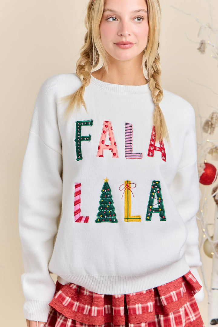 FALA LALA Christmas Knit Sweater