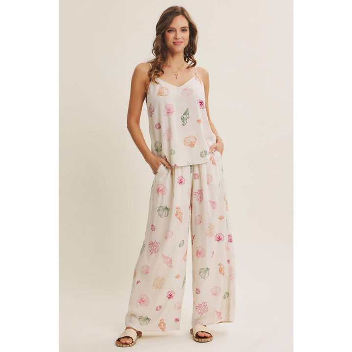 Seashell Wide Leg Bottoms - Baycreek & Co