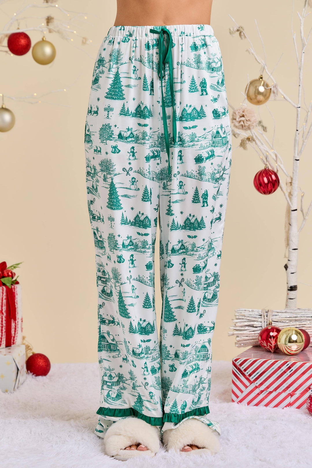 Festive Bow Pajama Set
