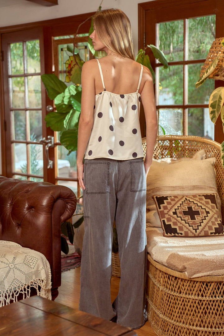 Lace Polka Dot Tank - Baycreek & Co