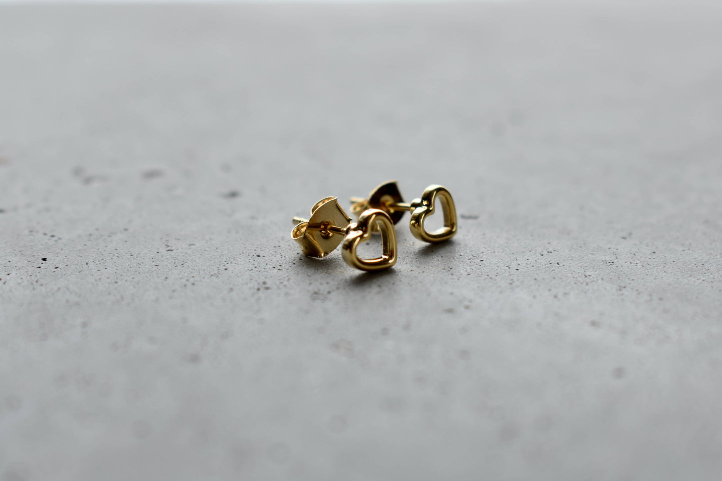 Gold Heart Earrings