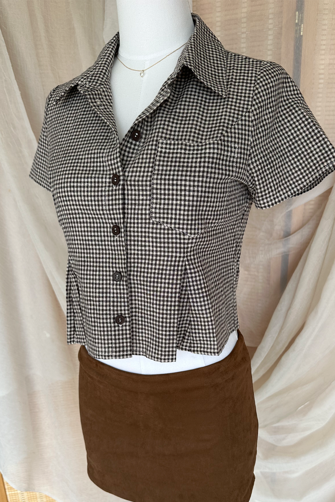 Marlowe Gingham Top - Baycreek & Co