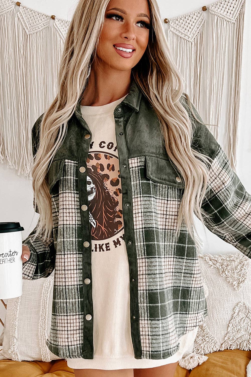 Evergreen Shacket