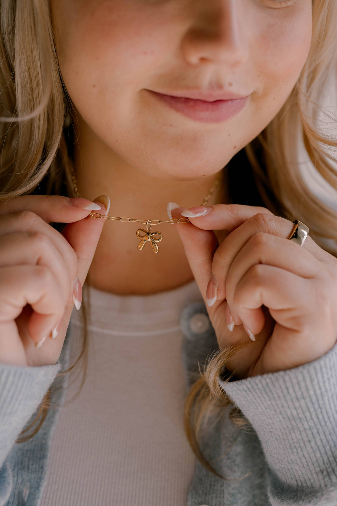 Bow Charm Necklace