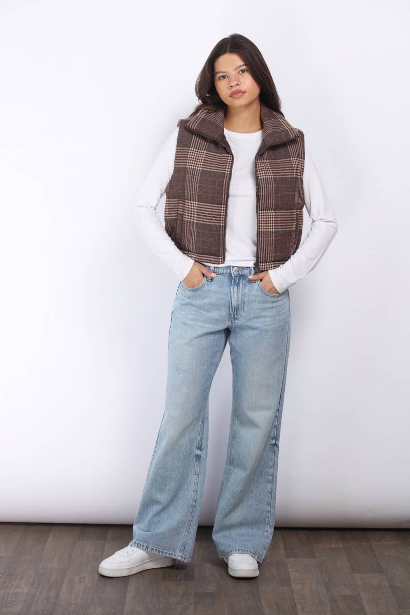 Plaid Lovers Vest - Baycreek & Co