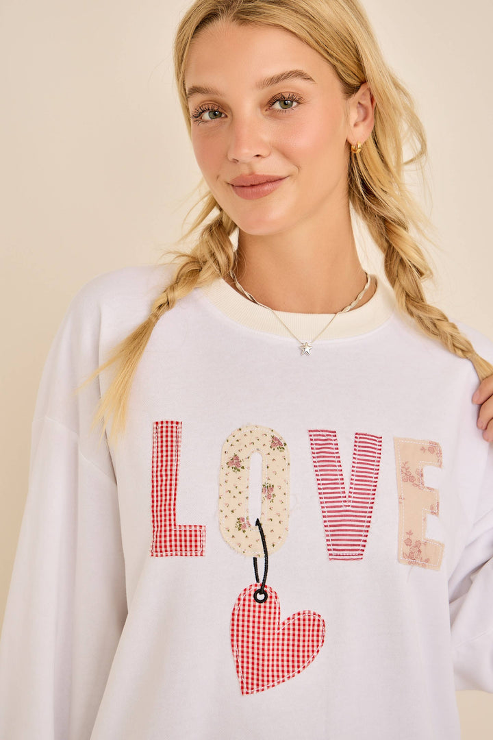 Love Patch Sweatshirt - Baycreek & Co