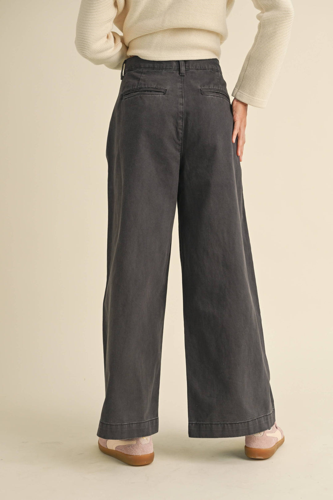 Wide Leg Cotton Pants - Baycreek & Co