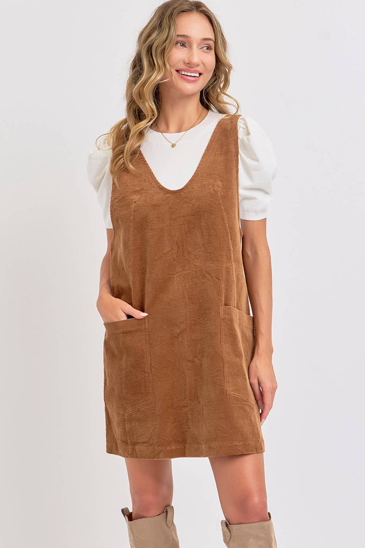 Casual Corduroy Dress
