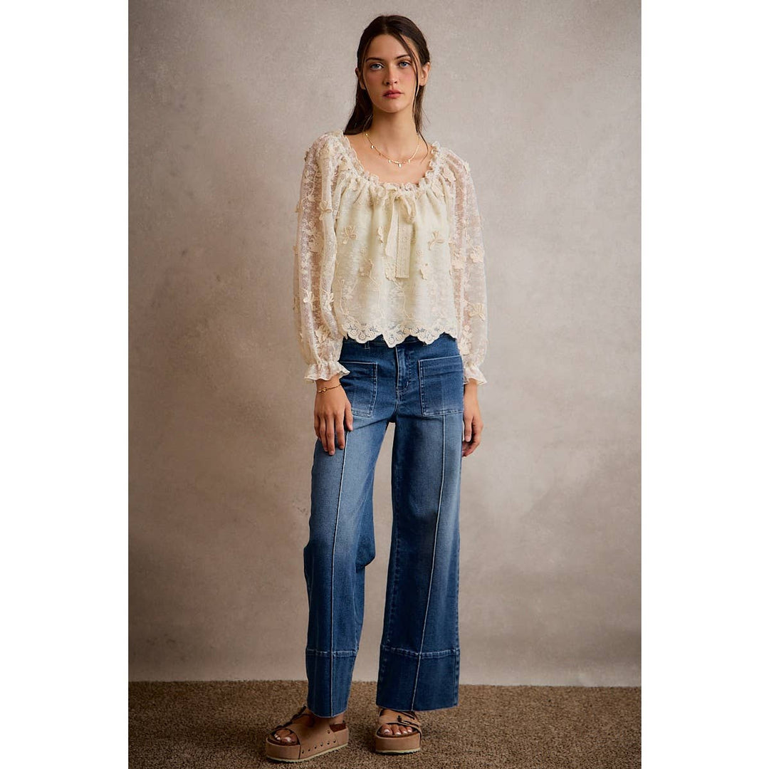 The Mireille Floral Blouse - Baycreek & Co