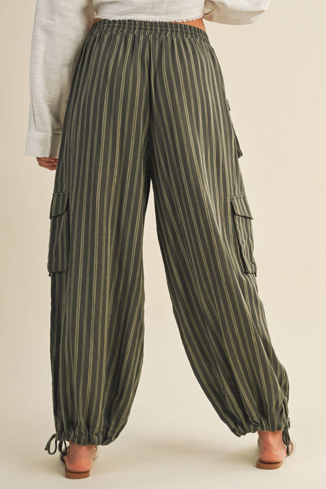 Striped Cargo Bottoms