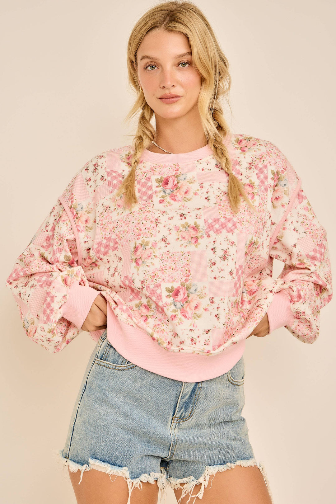 Poppy Flower Crewneck - Baycreek & Co