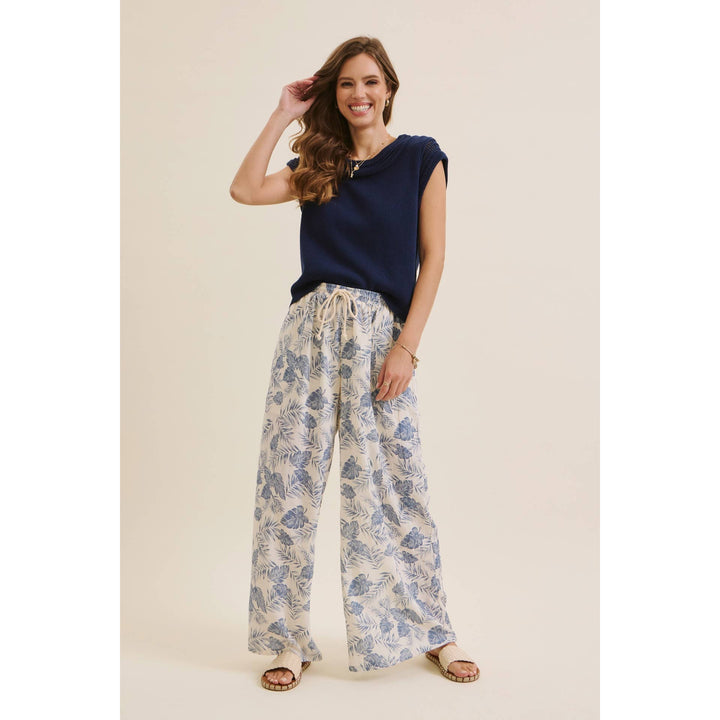 Tropical Wide Leg Pants - Baycreek & Co
