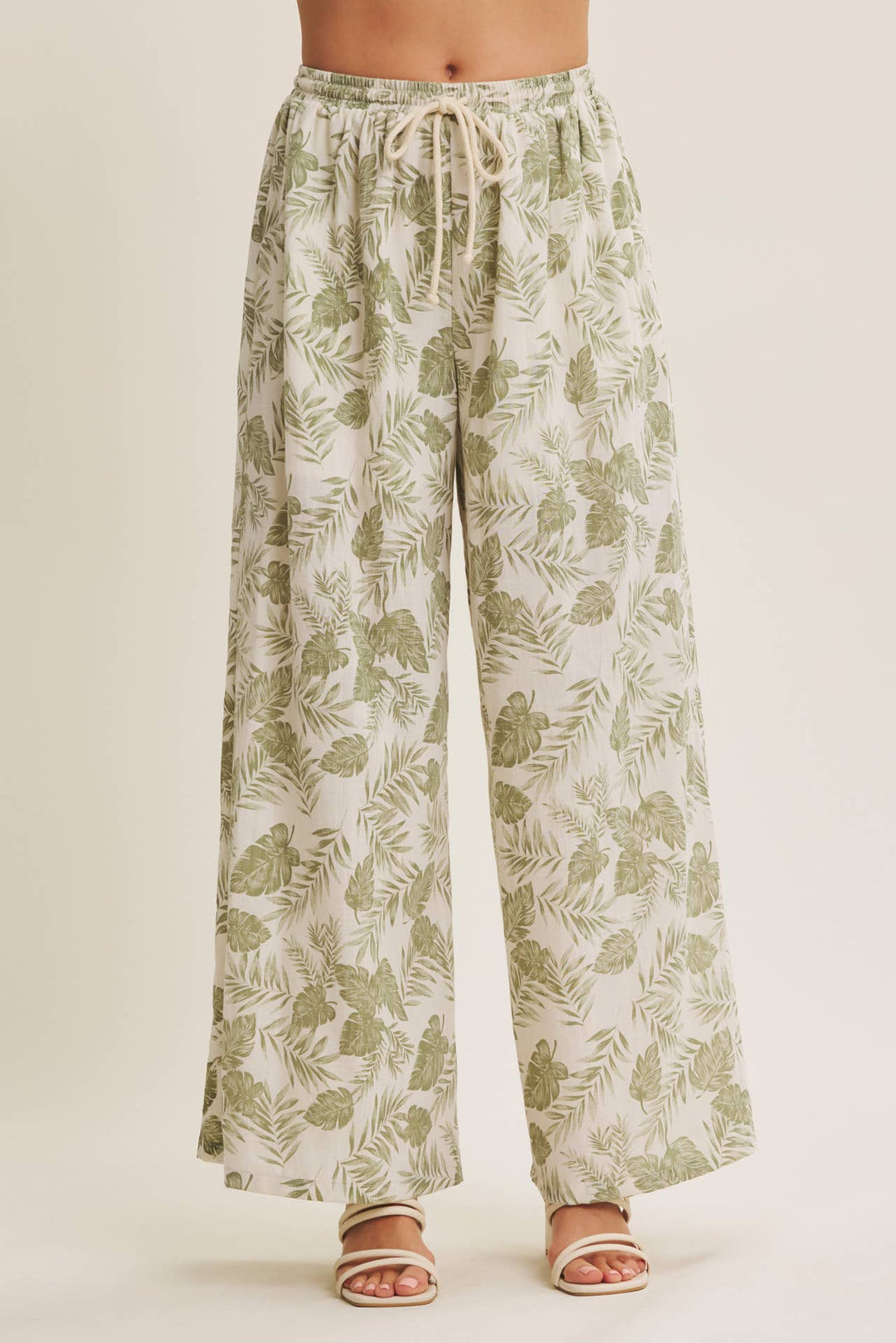 Tropical Wide Leg Pants - Baycreek & Co