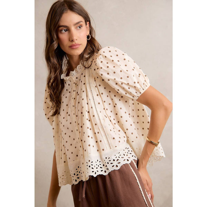 PRESALE Polka Dot Lace Blouse