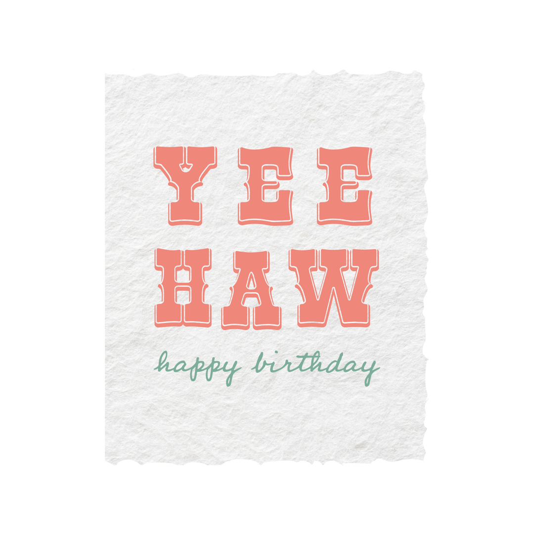 Yee Haw Happy Birthday | Cowboy Cowgirl Greeting Card - Baycreek & Co