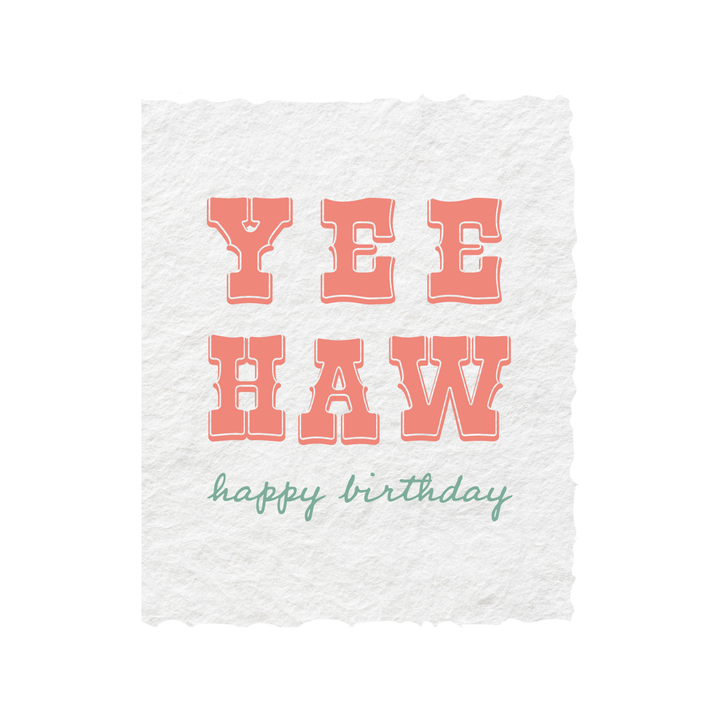 Yee Haw Happy Birthday | Cowboy Cowgirl Greeting Card - Baycreek & Co