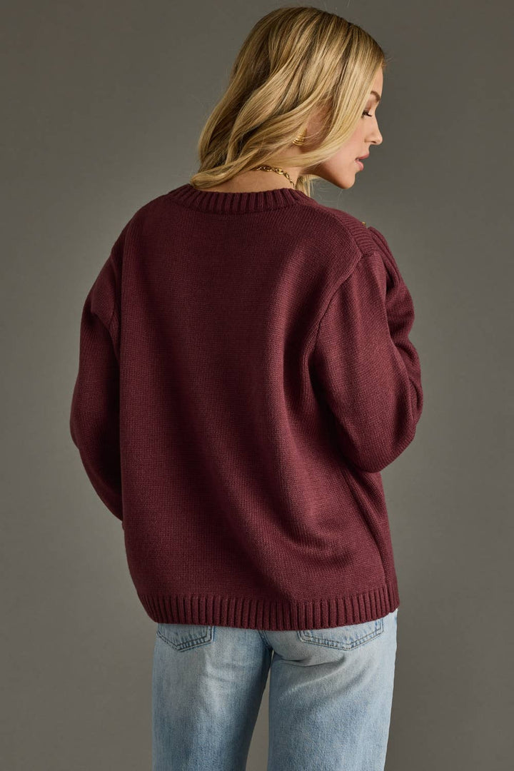 Wine Weather Sweater