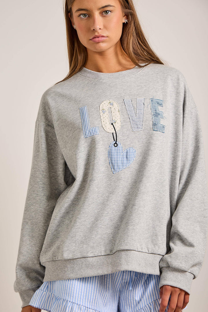 Love Patch Sweatshirt - Baycreek & Co