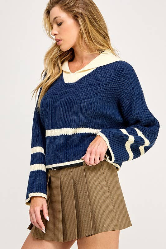 Sailor Collar Sweater