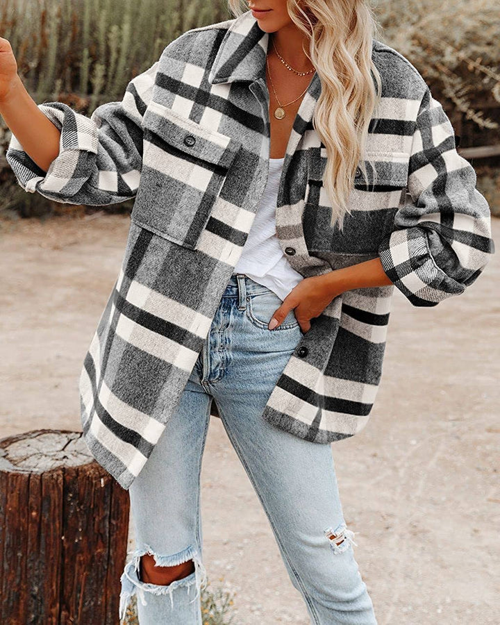 Plaid Button Flannel