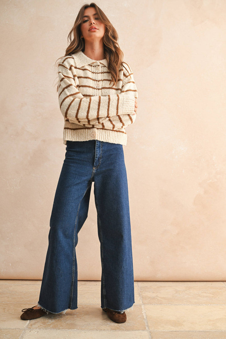 Poppy Button Down Knit Sweater