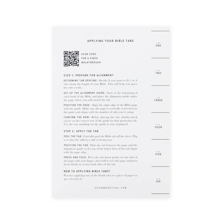 Bible Tabs: Black Foiling