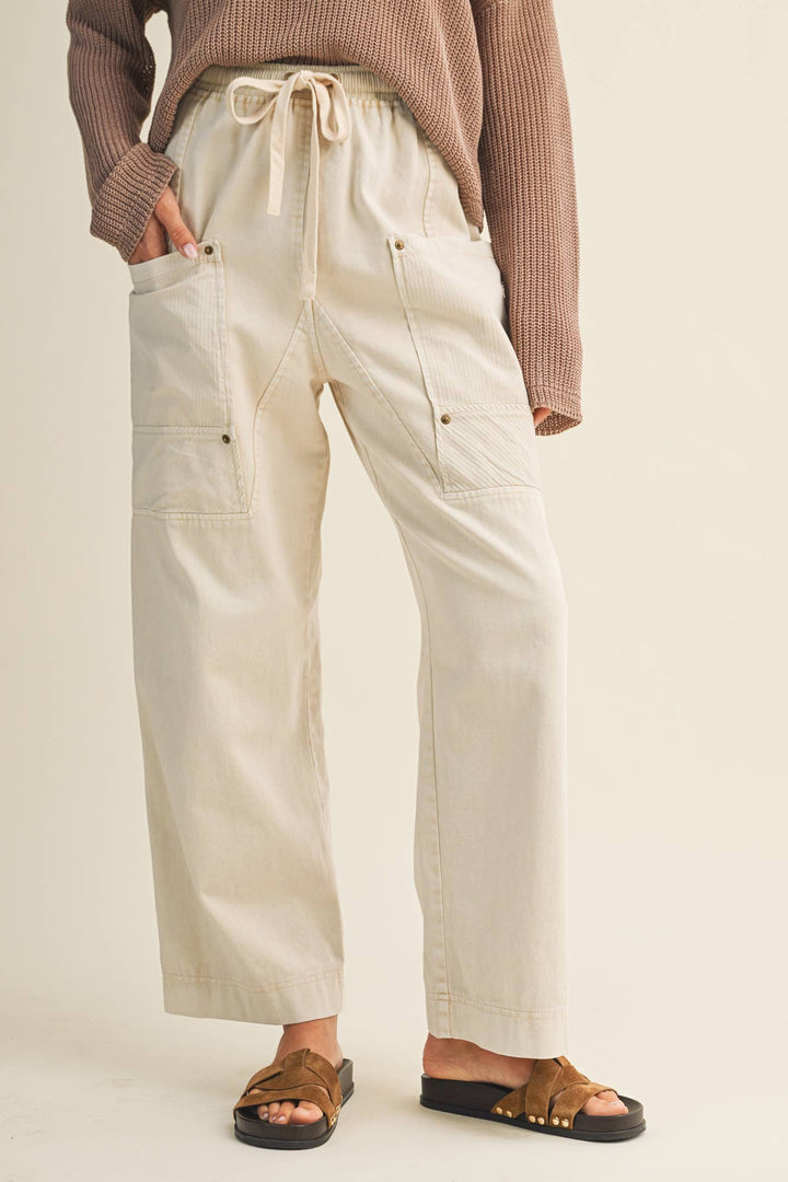 SIDE POCKET WIDE PANTS - Baycreek & Co