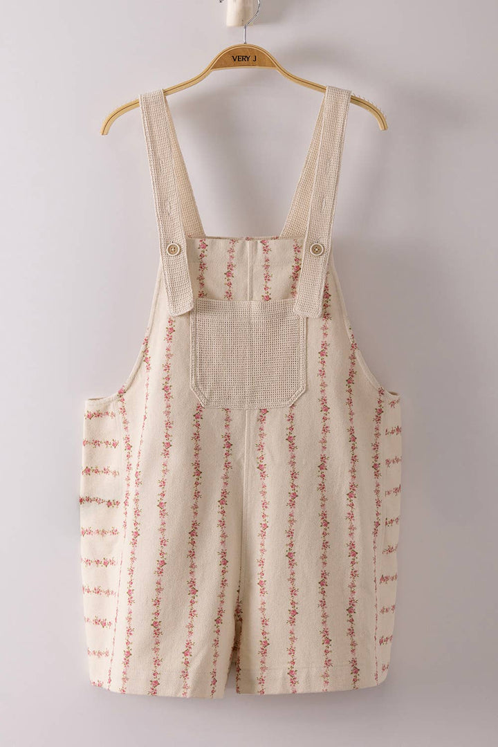 NP71069-Floral Print Casual Overall - Baycreek & Co