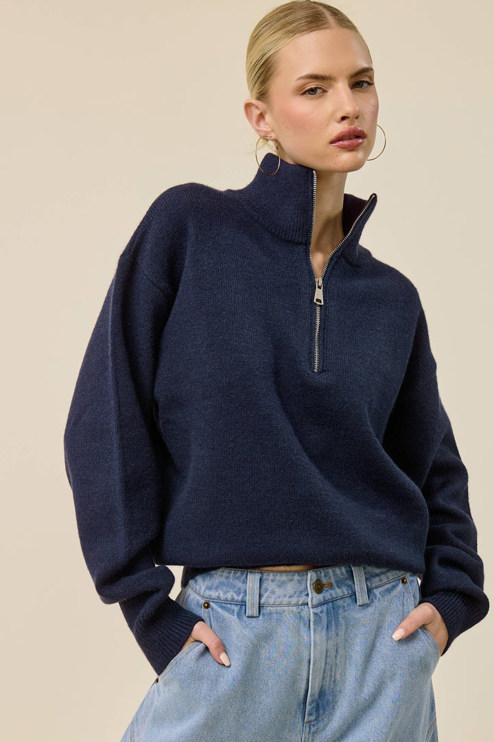 Navy Half Zip