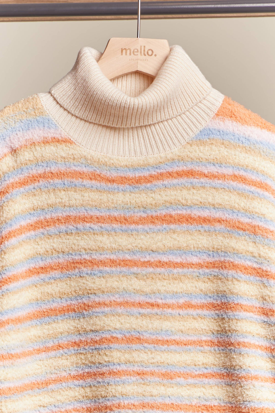 Turtle Neck Multi Striped Sweater - Baycreek & Co