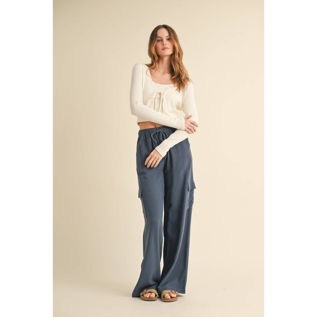 2 Piece Tank and Tye Sweater Top