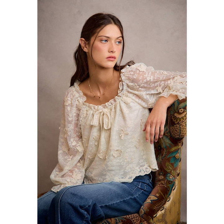 The Mireille Floral Blouse - Baycreek & Co