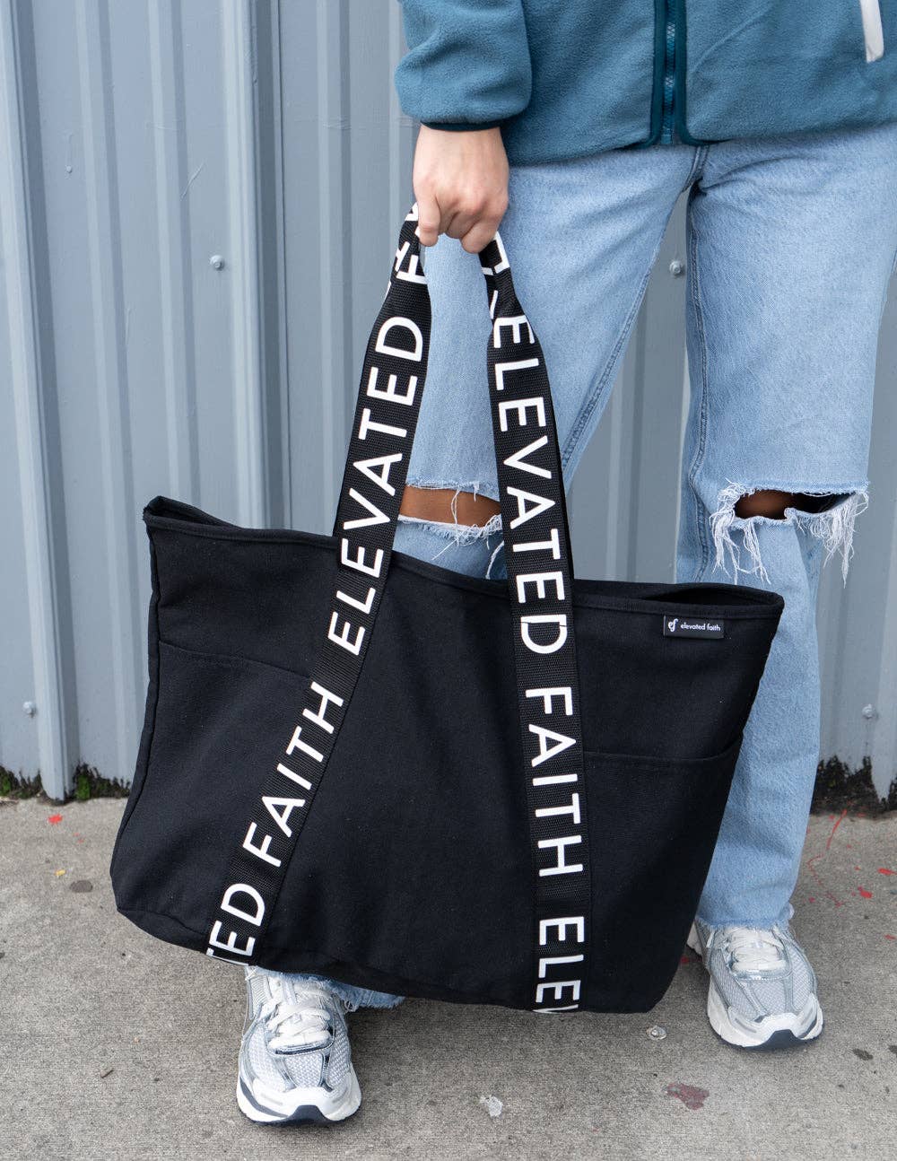 The Large Everyday Black Tote - Baycreek & Co