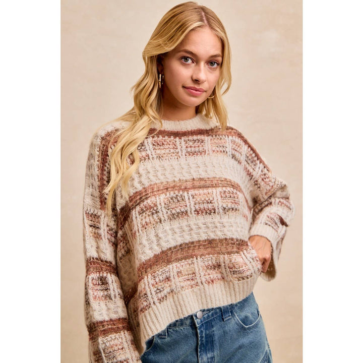 Rust & Cream Sweater