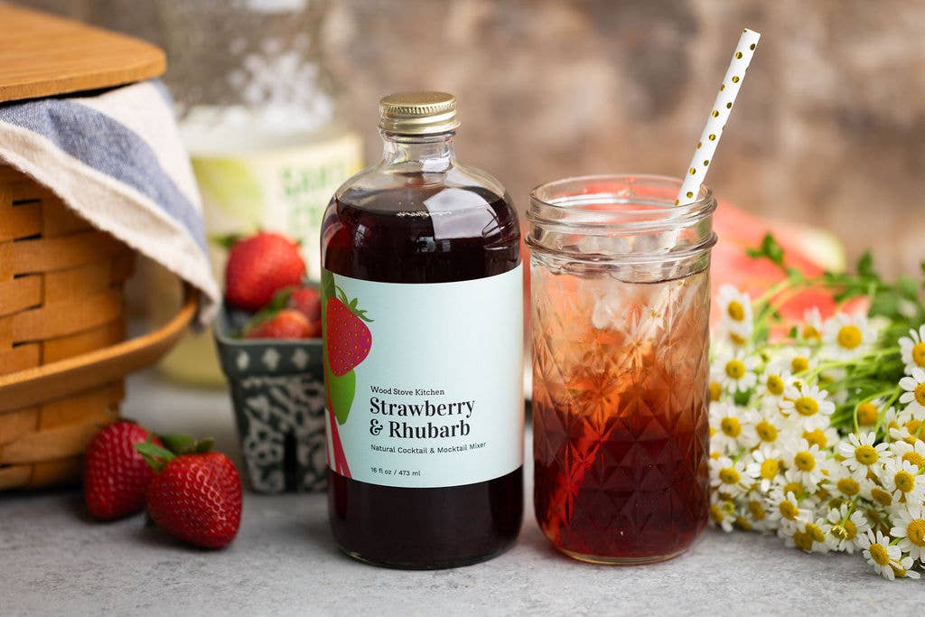 Strawberry-Rhubarb Cocktail - Baycreek & Co