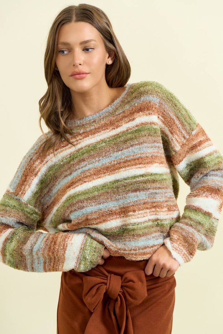 Mara Stripe Sweater - Baycreek & Co
