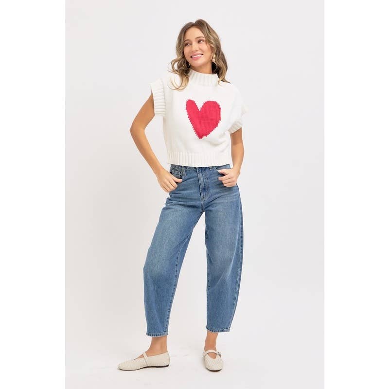 Valentine Mock Neck Sweater