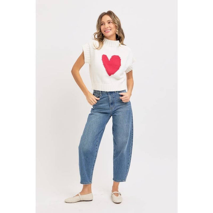 Valentine Mock Neck Sweater