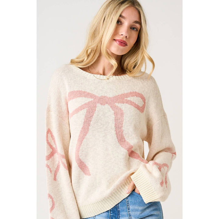 Ava Bow Sweater - Baycreek & Co