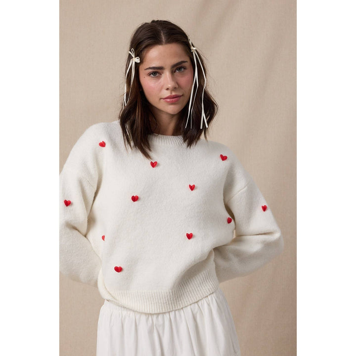 Heart Brushed Sweater